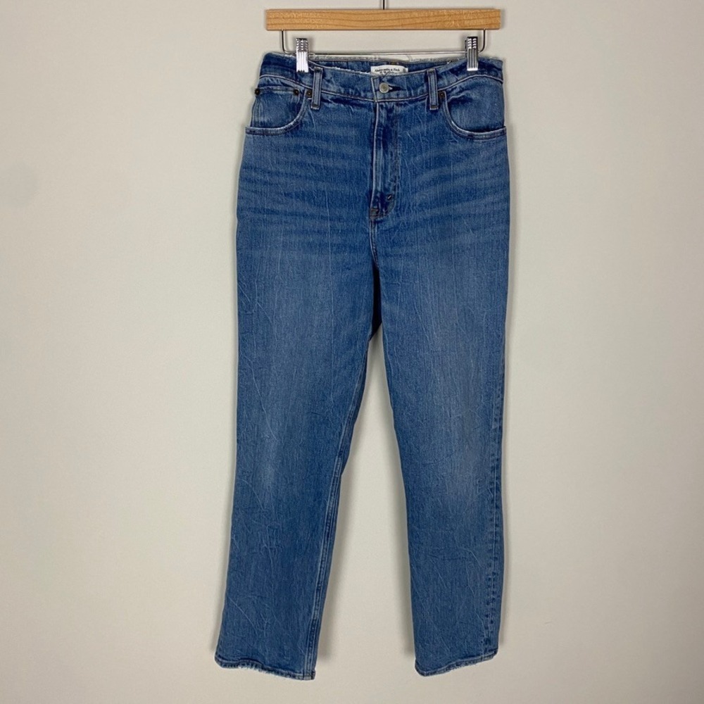 Abercrombie & Fitch 90s Straight Ultra High Rise Jeans Curve Love Womens 29/8